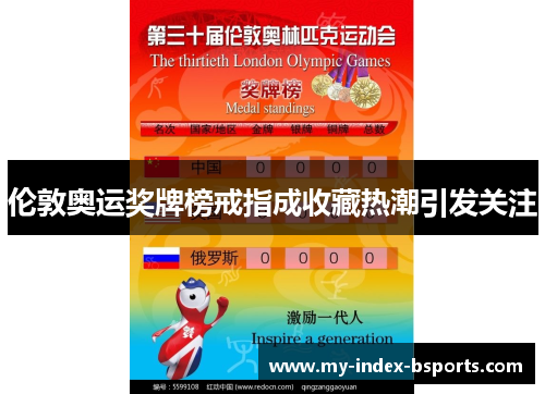 伦敦奥运奖牌榜戒指成收藏热潮引发关注